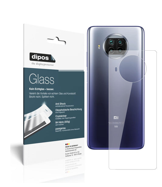 Perfekte Passform und ultimative Qualität: Unser 9H Panzerglas bietet Schutz für Xiaomi-Mi 10T Lite Rückseite