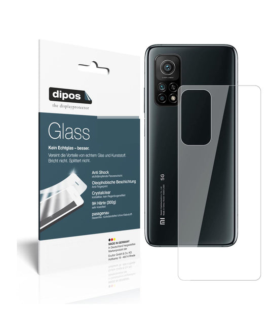 Perfekte Passform und ultimative Qualität: Unser 9H Panzerglas bietet Schutz für Xiaomi-Mi 10T Rückseite