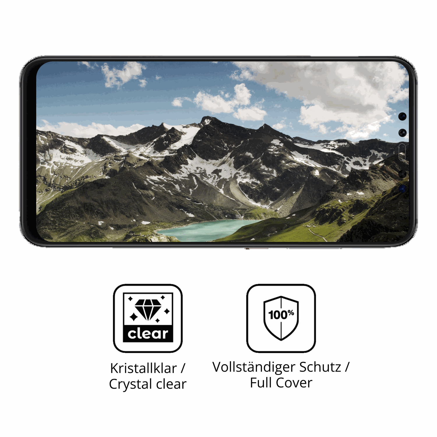 Dünne und klare Folie passend zugeschnitten für Xiaomi Mi 8 Pro