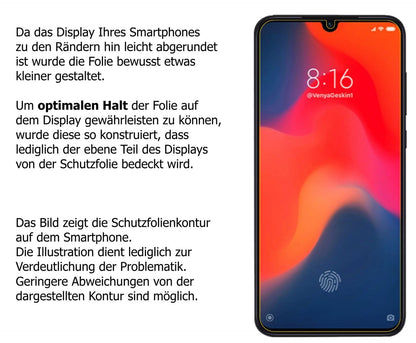 Schutzfolie mit optimaler Passform, zur Verwendung mit Hüllen geeignet