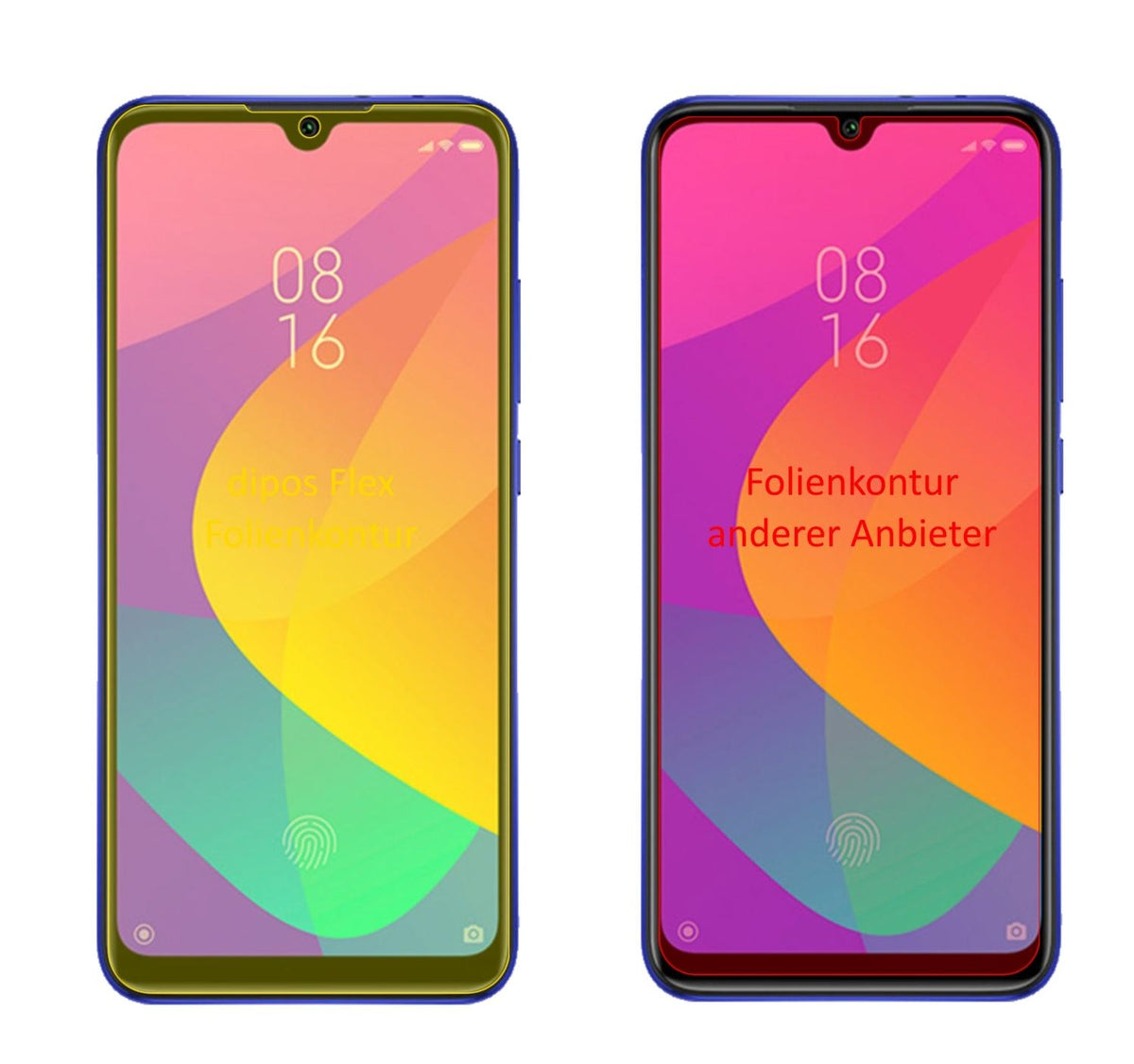 2x 3D Full Cover Schutzfolie für Xiaomi Mi A3