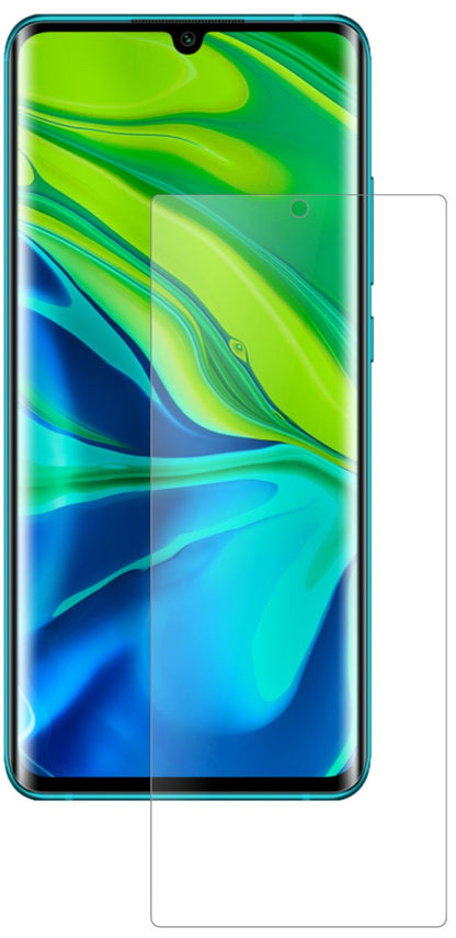 XiaomiMi CC9 Pro mit aufgebrachter dipos Panzerfolie, die lästige Fingerabdrücke minimiert