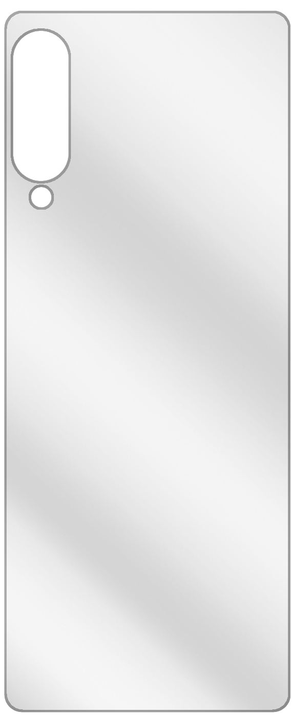 dipos Displayschutz für Xiaomi Mi 9 Lite Rückseite, transparente Oberfläche, geringe Dicke und perfekte Passform
