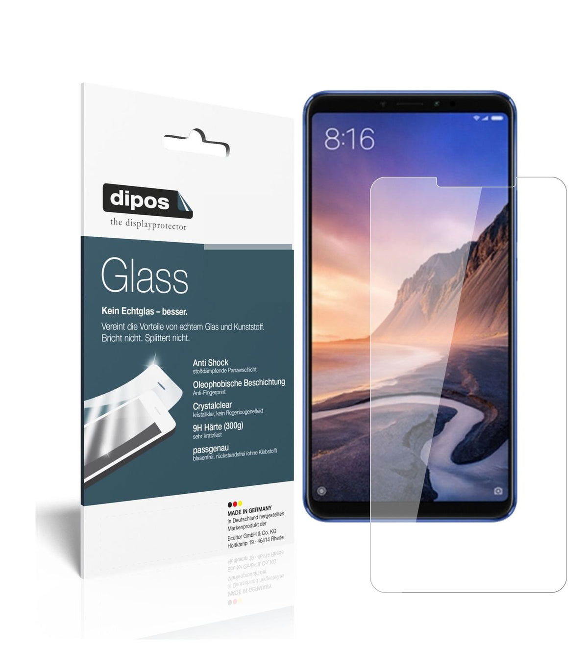 Perfekte Passform und ultimative Qualität: Unser 9H Panzerglas bietet Schutz für Xiaomi-Mi Max 3