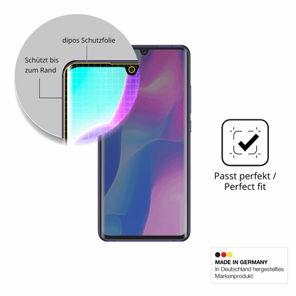 Schutz gegen Kratzer auf dem Xiaomi Mi Note 10 Lite Glas durch Schlüssel, Stöße gegen die Tischkante oder Stürze
