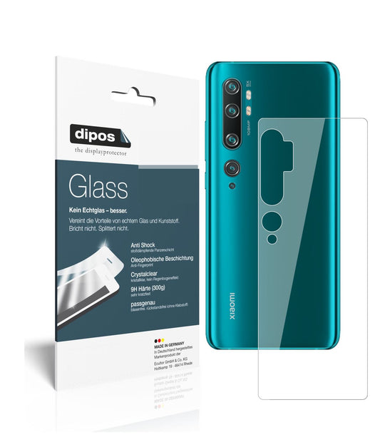Perfekte Passform und ultimative Qualität: Unser 9H Panzerglas bietet Schutz für Xiaomi-Mi Note 10 Lite Rückseite