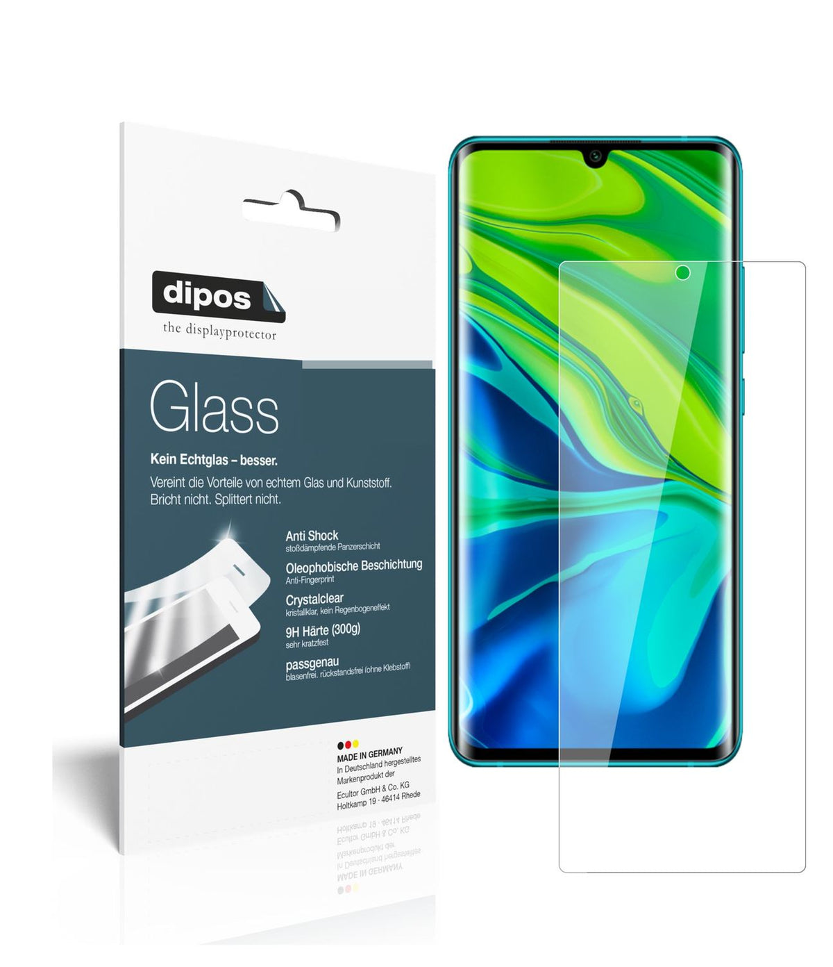 Perfekte Passform und ultimative Qualität: Unser 9H Panzerglas bietet Schutz für Xiaomi-Mi Note 10 Pro