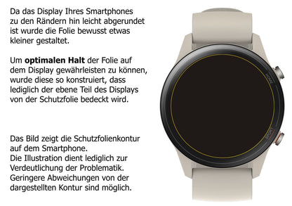 Dünne und klare Folie passend zugeschnitten für Xiaomi Mi Watch
