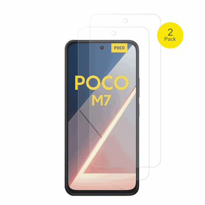 xiaomipoco m7 mit aufgebrachter dipos Flex Schutzfolie, glasklare Darstellung ohne Einschränkungen