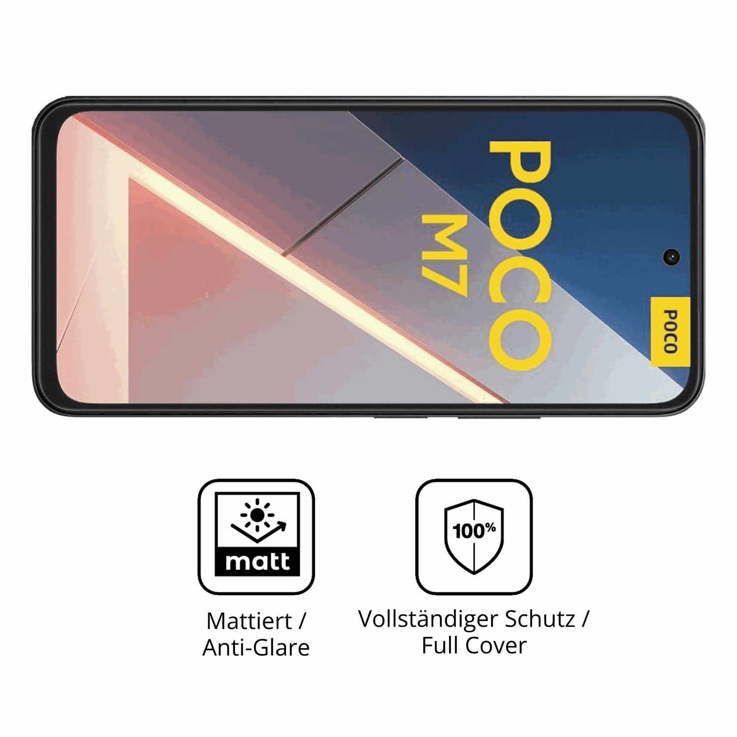 Flexible TPU-Folie passend zugeschnitten für xiaomipoco m7, vollständige Abdeckung