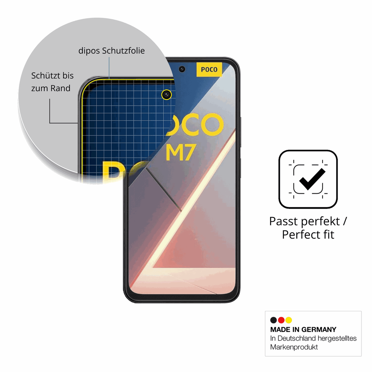 Besonders flexibler Displayschutz mit Anti-Shock-Schicht im Materialmix
