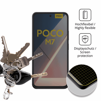 dipos Displayschutz für xiaomipoco m7, mit Blickschutzfilter und perfekter Passform auch für die Rundungen