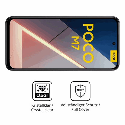 Dünne und klare Folie passend zugeschnitten für xiaomipoco m7