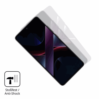 Schutz gegen Kratzer auf dem xiaomipoco x7 Glas durch Schlüssel oder Ähnliches
