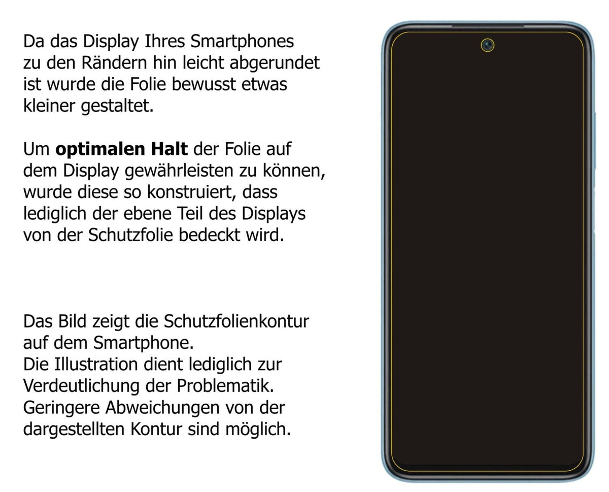Privatsphäre-Schutz durch Sichtschutz-Folie passend zugeschnitten für Xiaomi Redmi 10