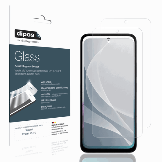 2x 9H Schutzfolie matt für Xiaomi Redmi 15 4G Panzerfolie