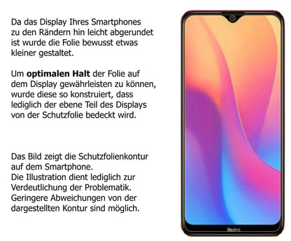 Privatsphäre-Schutz durch Sichtschutz-Folie passend zugeschnitten für Xiaomi Redmi 9C