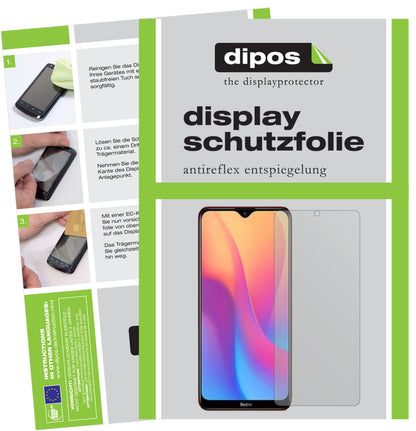 Matte Displayschutzfolie von dipos passend für Xiaomi Redmi 9C, präziser Zuschnitt und blasenfrei montiert