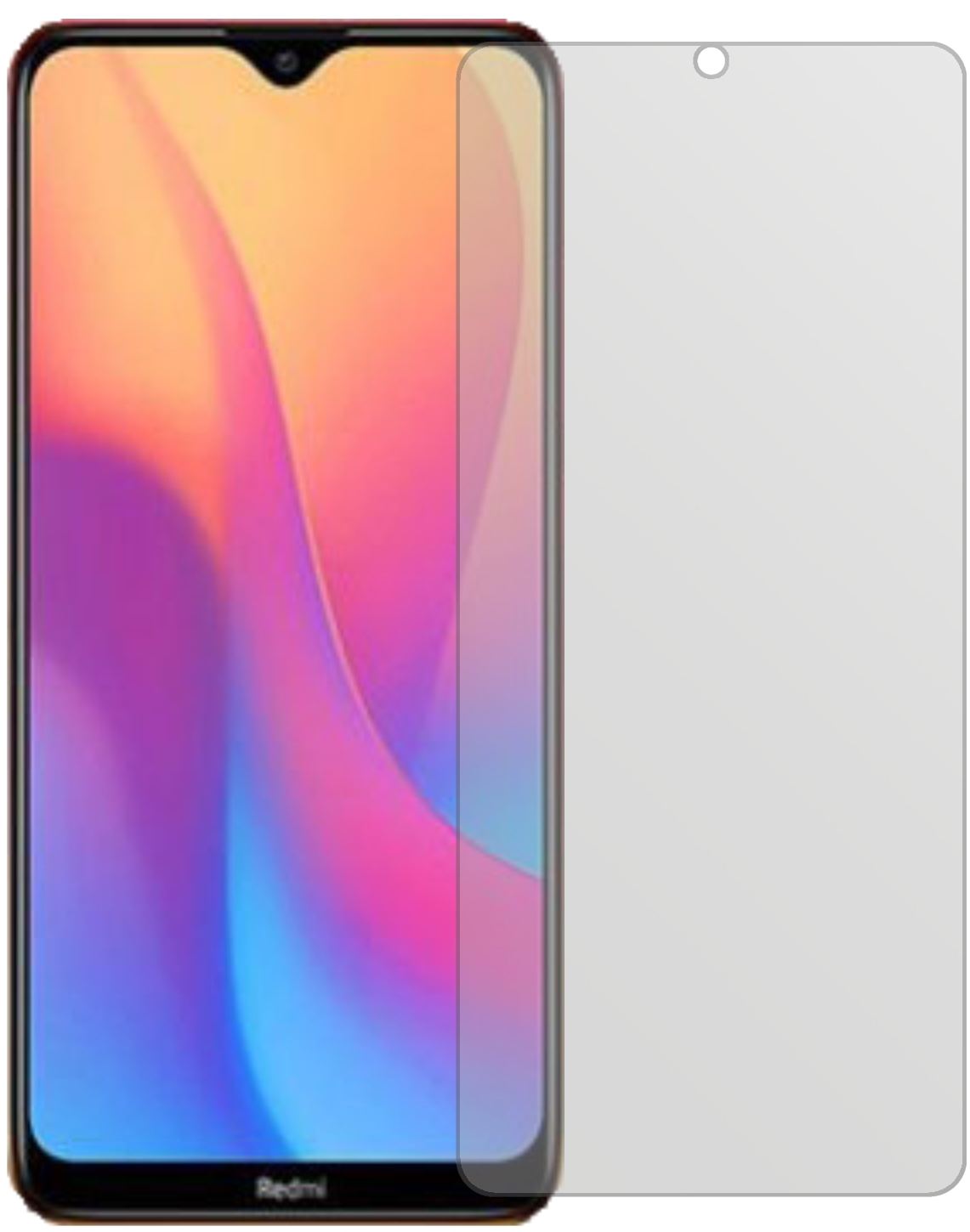 XiaomiRedmi 9C mit aufgebrachter dipos Displayschutzfolie, die lästige Fingerabdrücke minimiert