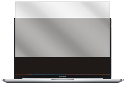 XiaomiRedmiBook 14 II mit aufgebrachter dipos Displayschutzfolie, glasklare Darstellung ohne Einschränkungen
