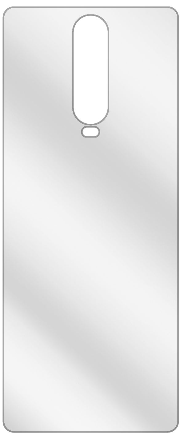 dipos Displayschutz für Xiaomi Redmi K30i Rückseite, transparente Oberfläche, geringe Dicke und perfekte Passform