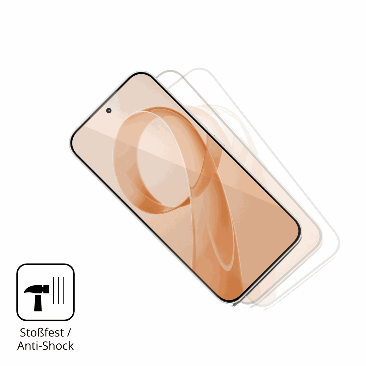 Schutz gegen Kratzer auf dem xiaomiredmi k90 Glas durch Schlüssel, Stöße gegen die Tischkante oder Stürze