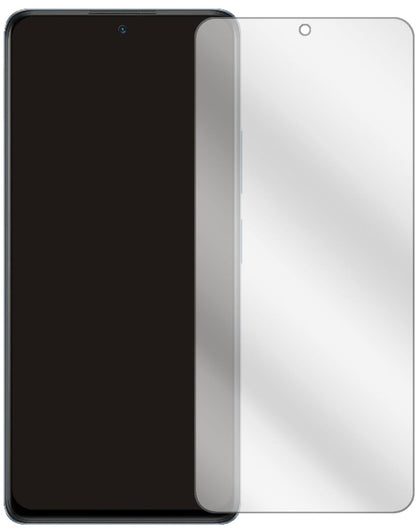 XiaomiRedmi Note 10 Pro Max mit aufgebrachter dipos Displayschutzfolie, glasklare Darstellung ohne Einschränkungen