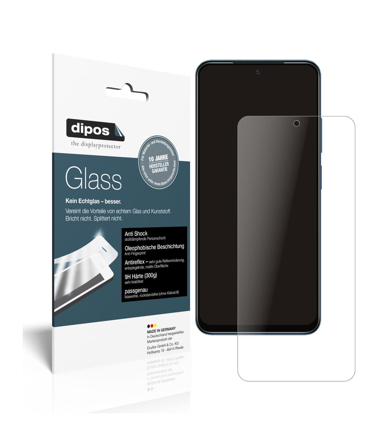 1x 9H Schutzfolie matt für Xiaomi Redmi Note 11S Panzerfolie