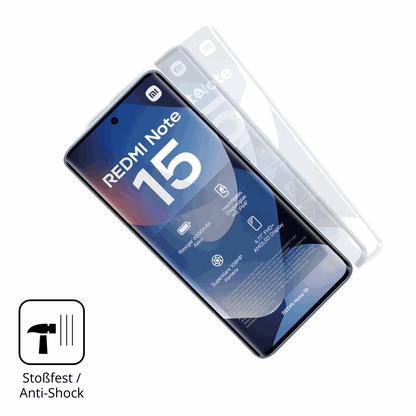 Schutz gegen Kratzer auf dem Xiaomi Redmi Note 15 Glas durch Schlüssel oder Ähnliches