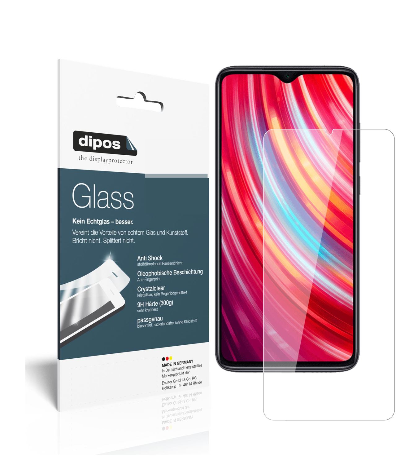 Perfekte Passform und ultimative Qualität: Unser 9H Panzerglas bietet Schutz für Xiaomi-Redmi Note 8 Pro