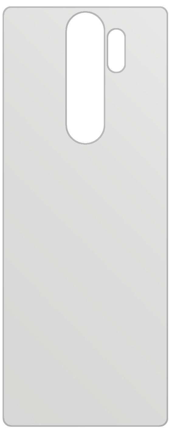 dipos Displayschutz für Xiaomi Redmi Note 8 Rückseite, mattierte Oberfläche, geringe Dicke und perfekte Passform