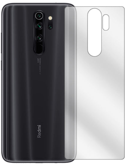 2x Schutzfolie klar für Xiaomi Redmi Note 8 Pro Rückseite Display-Schutzfolie