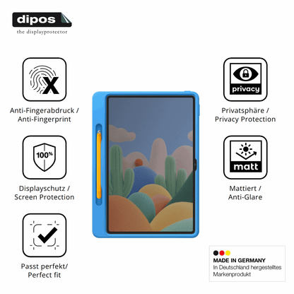 Privatsphäre-Schutz durch Sichtschutz-Folie passend zugeschnitten für Xiaomi Redmi Pad 2 Play Bundle