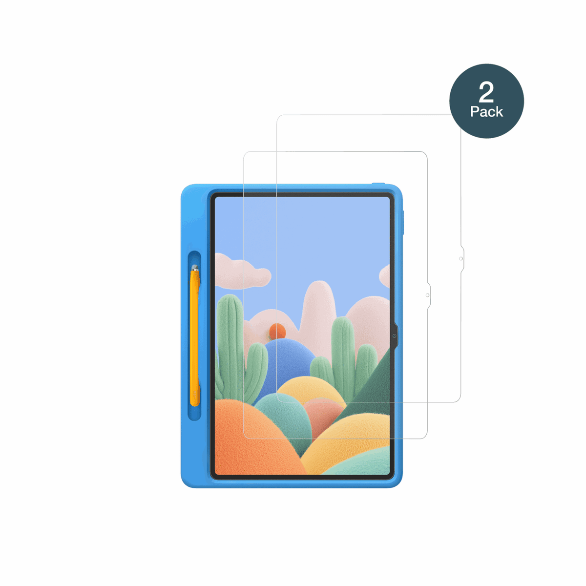 XiaomiRedmi Pad 2 Play Bundle mit aufgebrachter dipos Panzerfolie, die lästige Fingerabdrücke minimiert