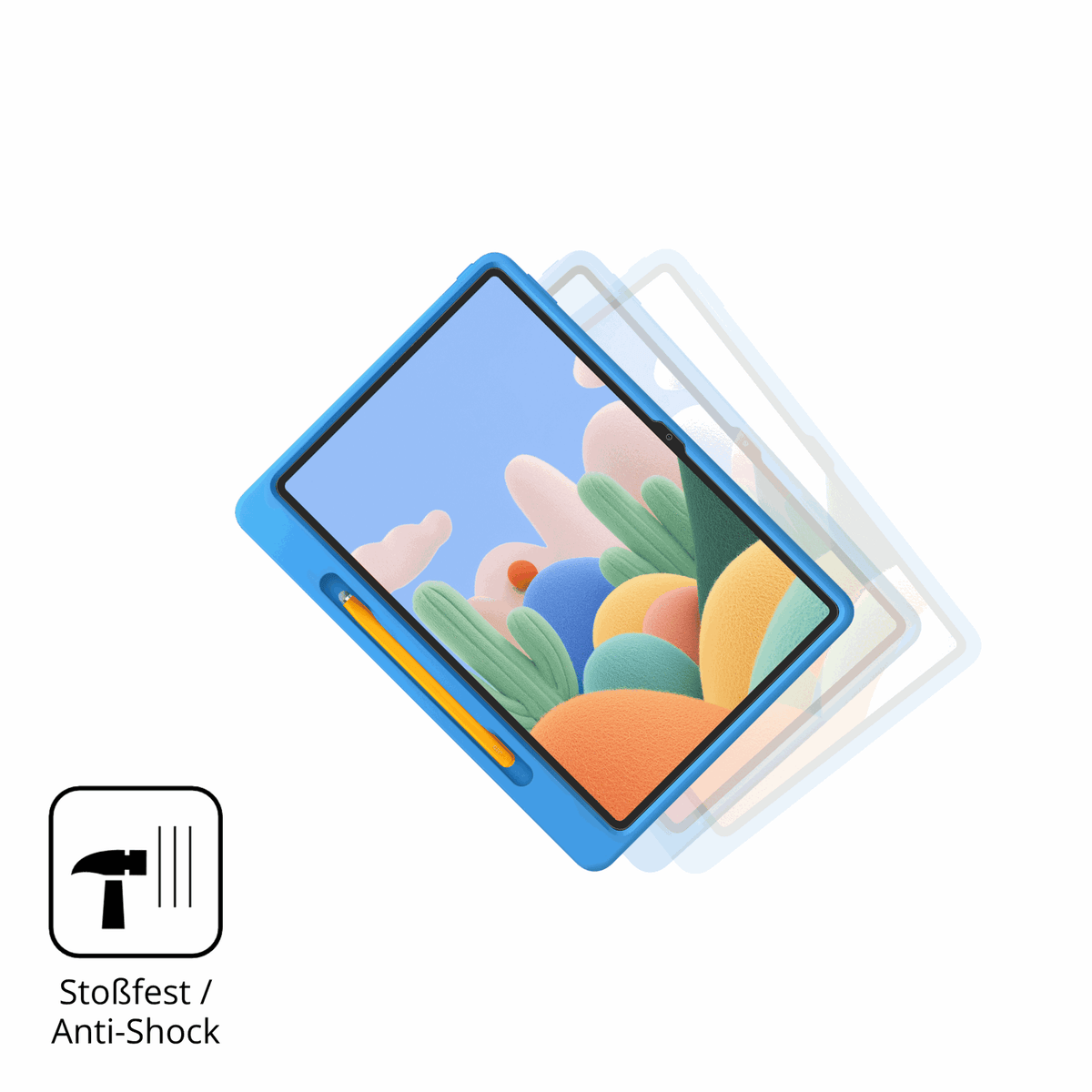 Schutz gegen Kratzer auf dem Xiaomi Redmi Pad 2 Play Bundle Glas durch Schlüssel, Stöße gegen die Tischkante oder Stürze