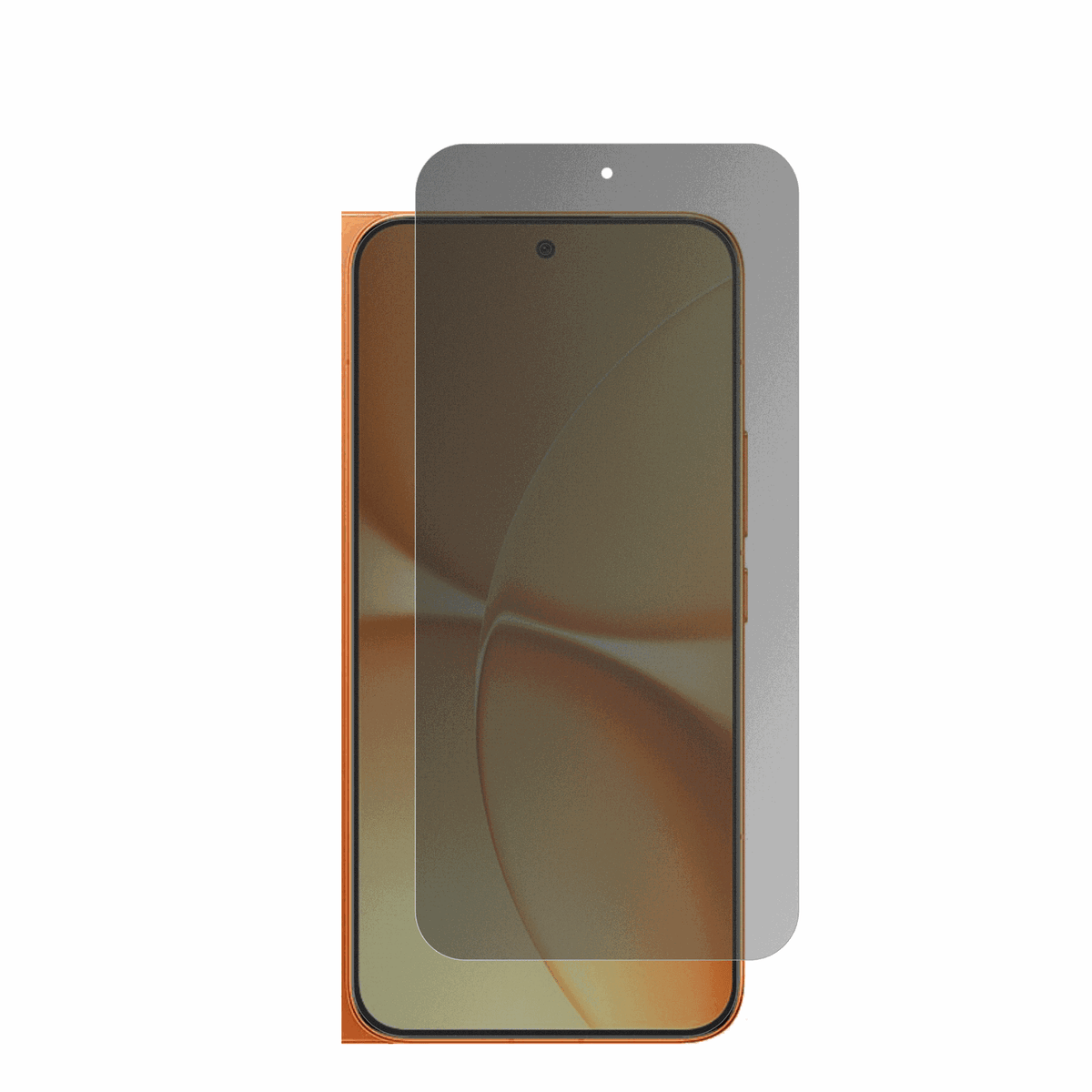 XiaomiRedmi Turbo 5 Max mit aufgebrachtem dipos Displayschutz, der seitliche Einblicke blockiert