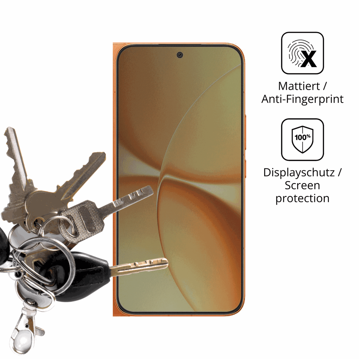 dipos Displayschutz für Xiaomi Redmi Turbo 5 Max, mattierte Oberfläche, Blickschutzfilter und perfekter Passform