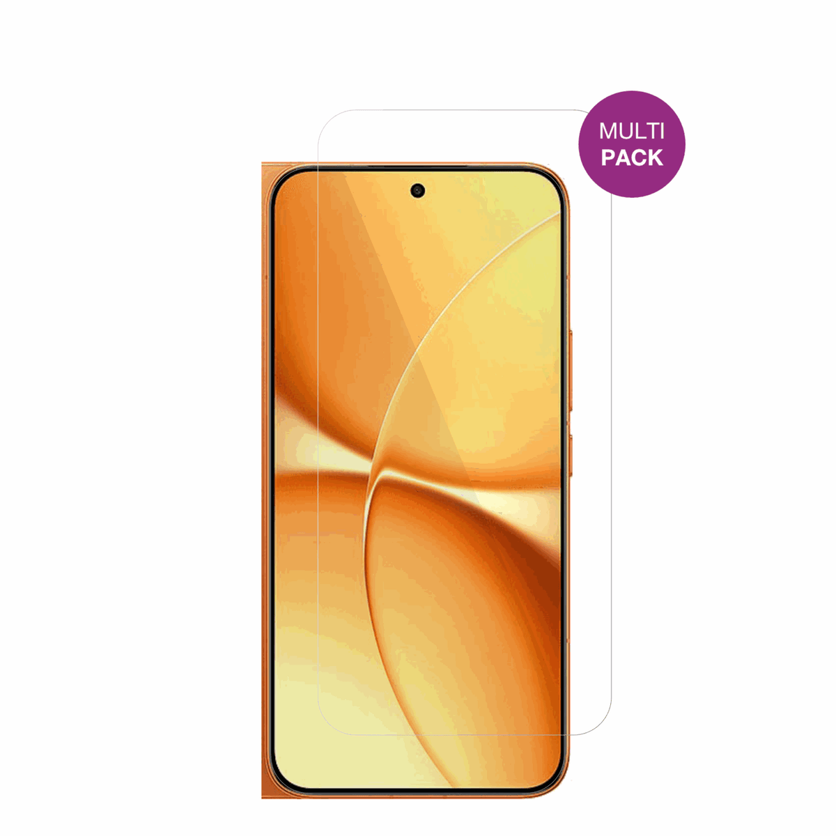 XiaomiRedmi Turbo 5 Max mit aufgebrachter dipos Displayschutzfolie, glasklare Darstellung ohne Einschränkungen