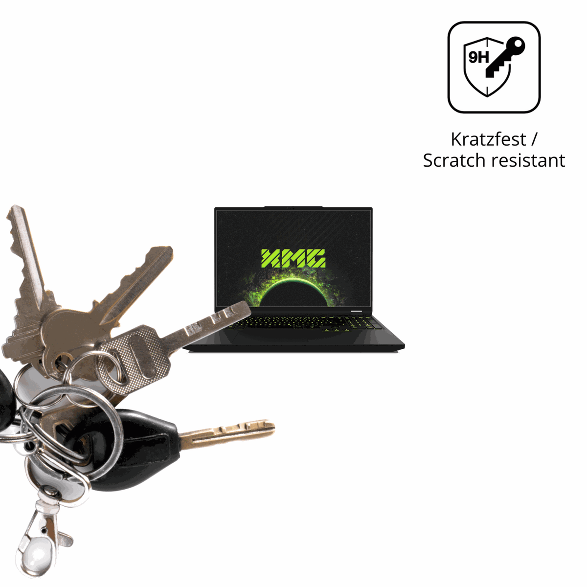 dipos Displayschutz für XMG Apex 16 Max, mattierte Oberfläche, robuste Festigkeit und perfekte Passform