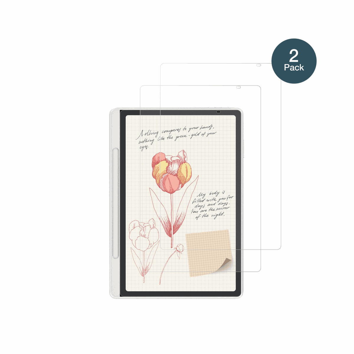 dipos Displayschutz für XP-Pen Magic Note Pad, mattierte Oberfläche, robuste Festigkeit und perfekte Passform