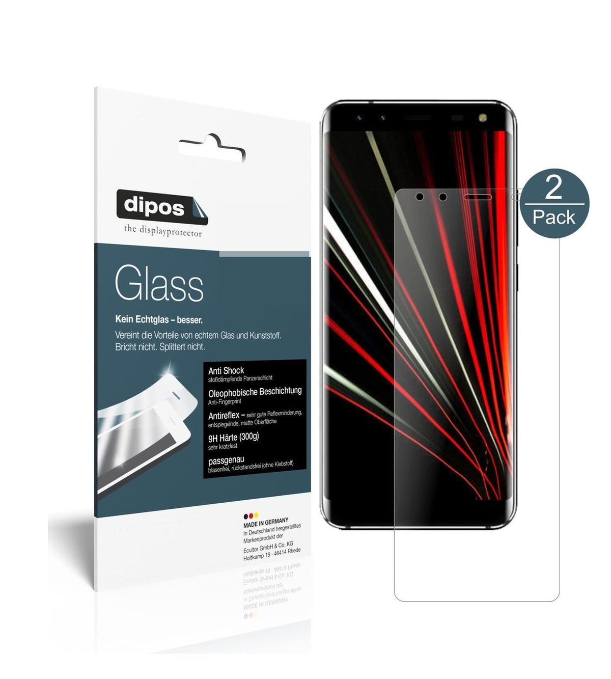 2x 9H Schutzfolie matt für Leagoo S8 Panzerfolie