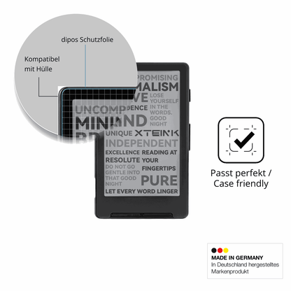Schutzfolie mit optimaler Passform, zur Verwendung mit Hüllen geeignet