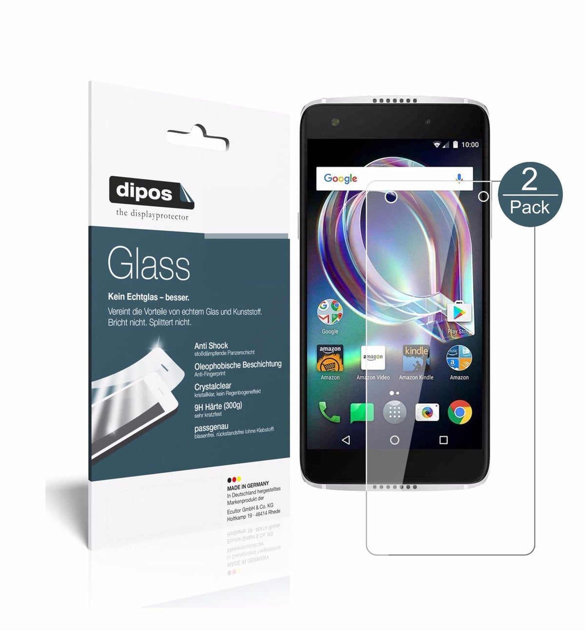 1x 9H Schutzfolie für Alcatel Idol 5s Panzerfolie