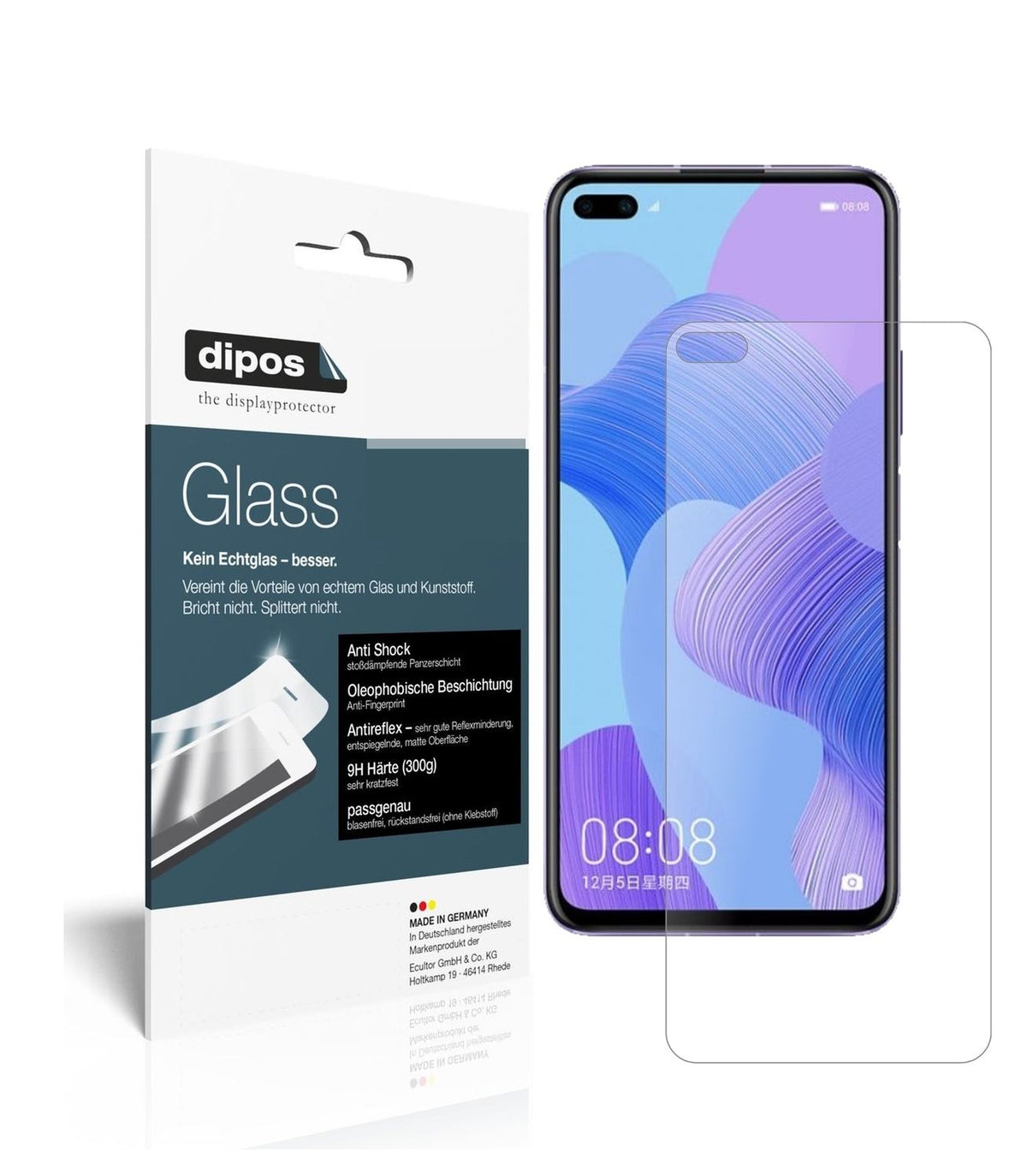 1x 9H Schutzfolie matt für Huawei nova 6 Panzerfolie