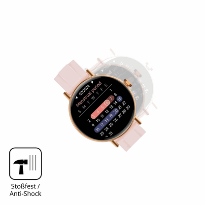 Schutz gegen Kratzer auf dem Yoever Smartwatch 1.27 Zoll Glas durch Schlüssel oder Ähnliches