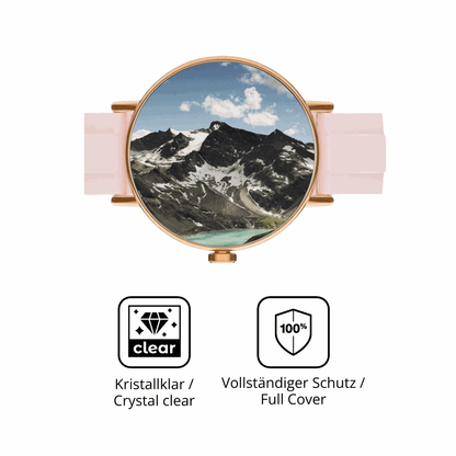 Dünne und klare Folie passend zugeschnitten für Yoever Smartwatch 1.27 Zoll