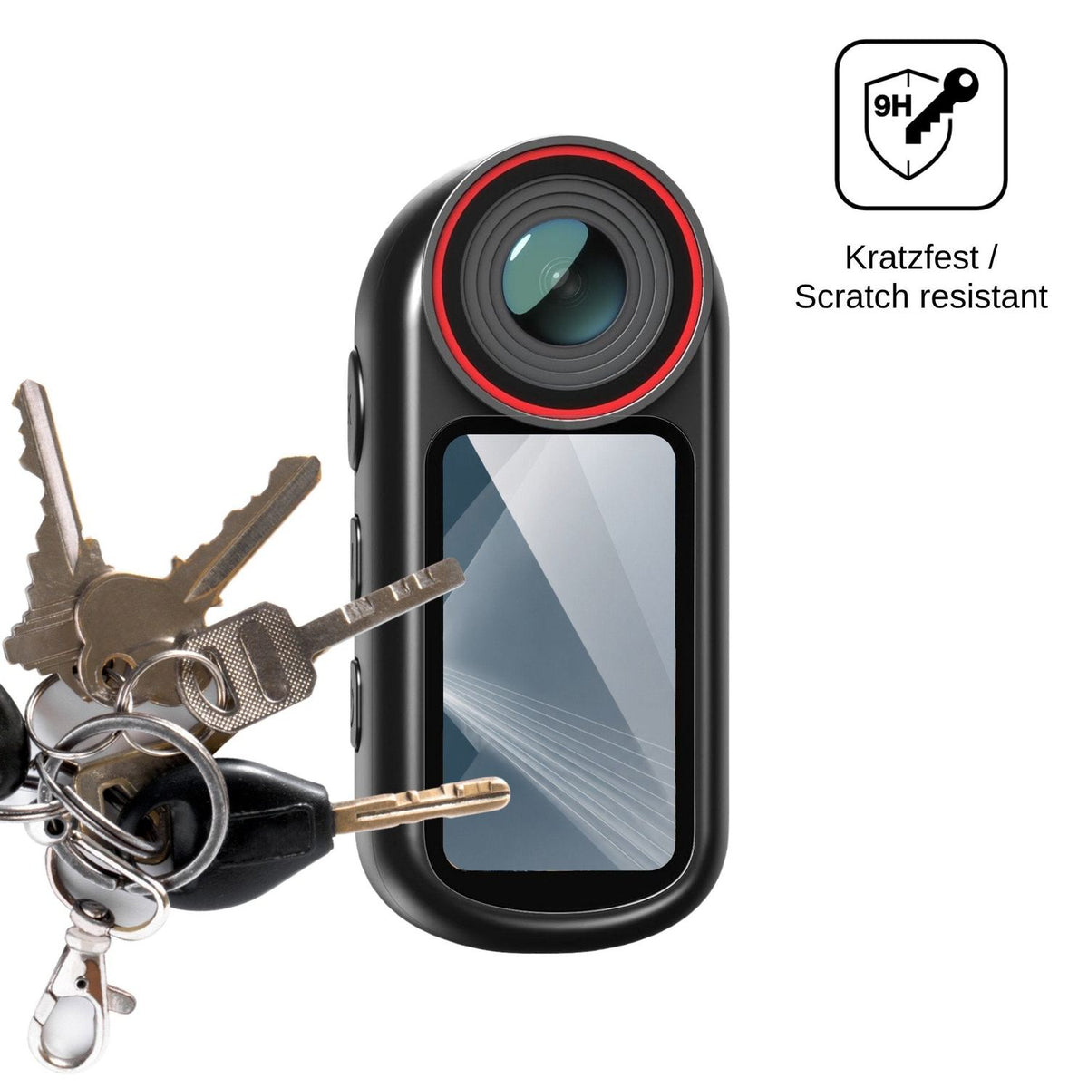 2x 9H Schutzfolie für Yonvim Mini Body Cam 4K Panzerfolie