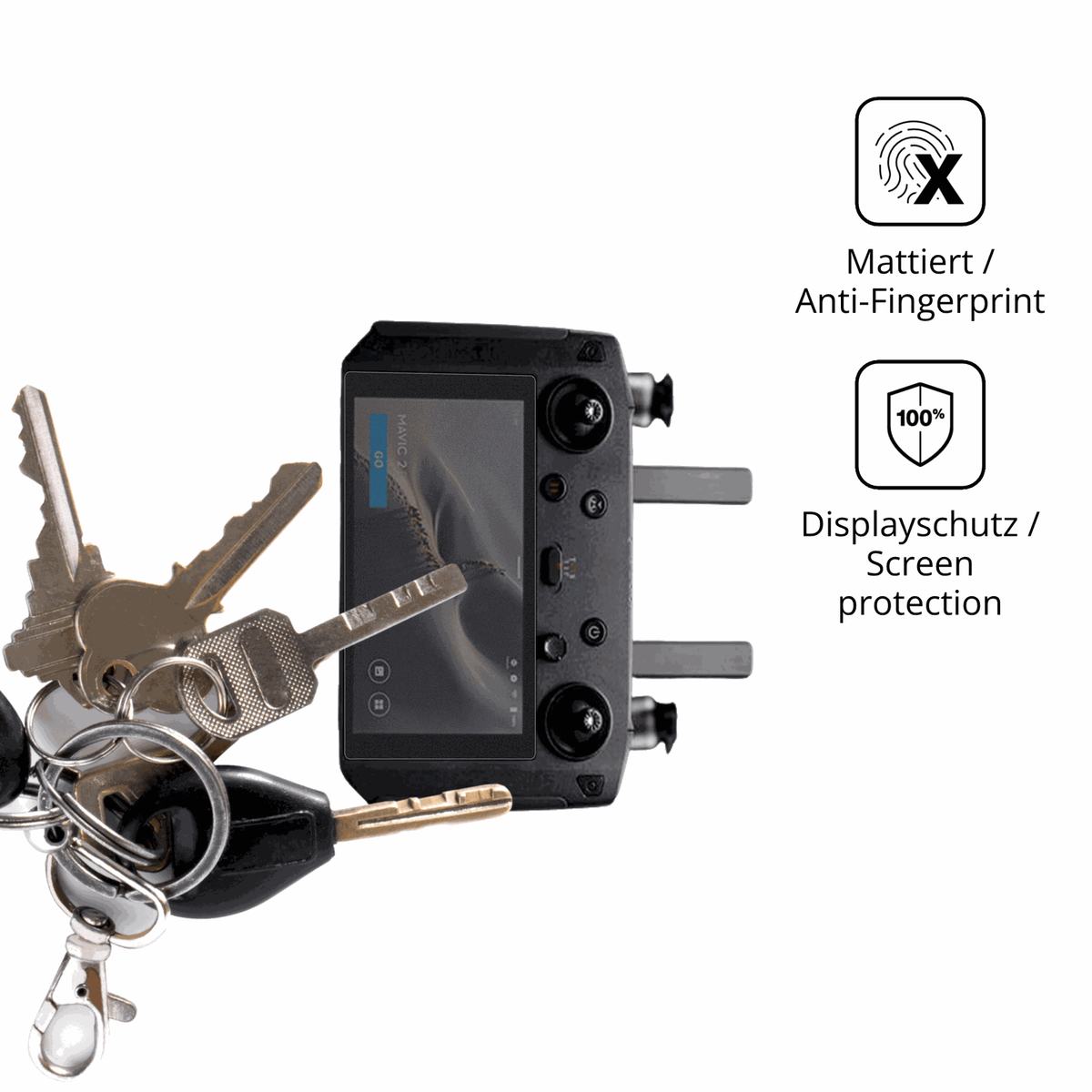 dipos Displayschutz für Yueli Smart Screen, mattierte Oberfläche, Blickschutzfilter und perfekter Passform