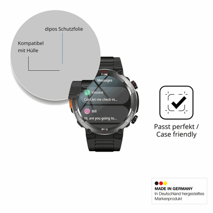 Schutzfolie mit optimaler Passform, zur Verwendung mit Hüllen geeignet