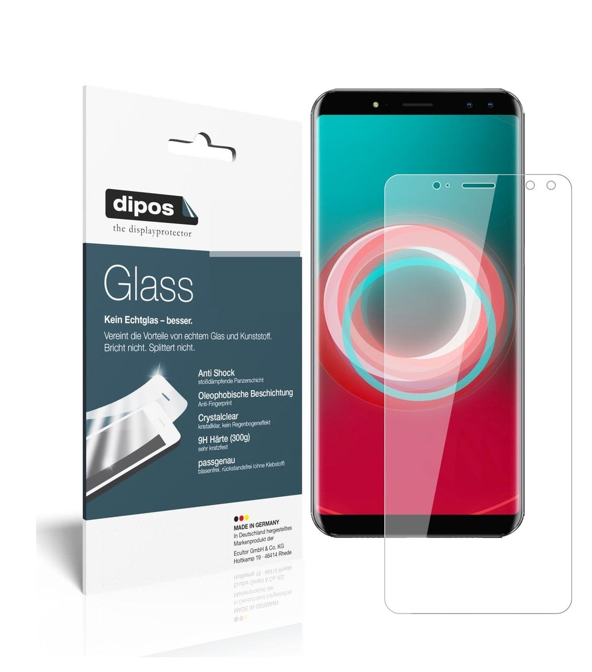 1x 9H Schutzfolie für Ulefone Power 3S Panzerfolie